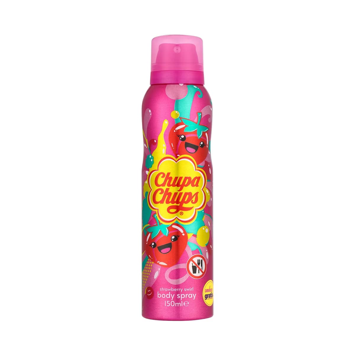 Chupa Chups Strawberry Swirl Kadın Deodorant Body Sprey 150 ml - Gratis