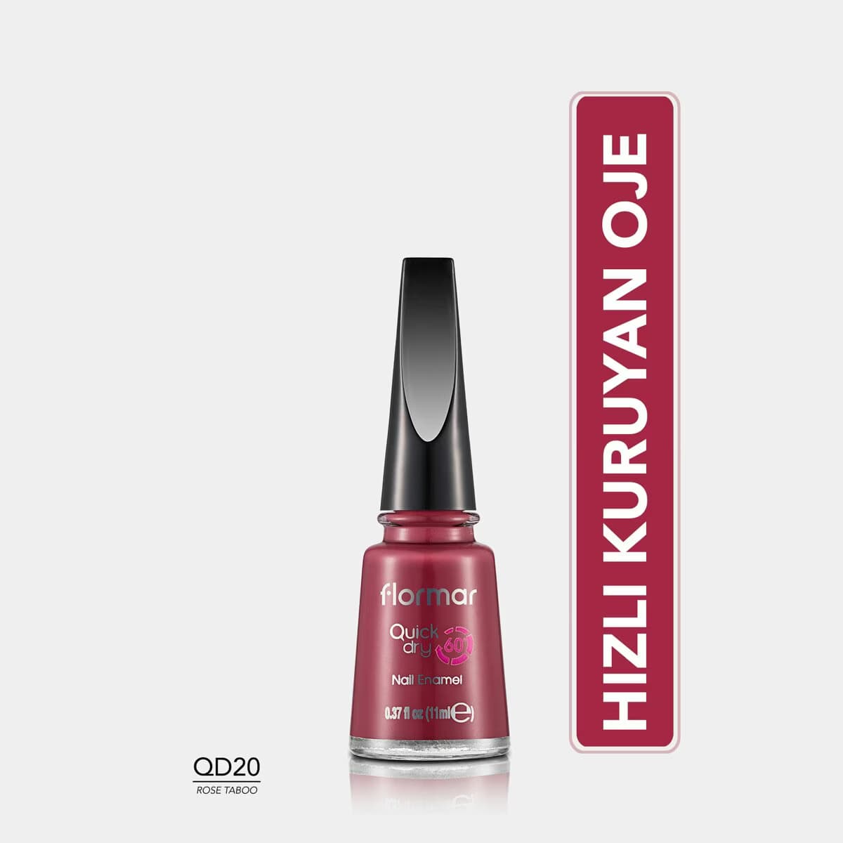 Flormar Quick Dry Çabuk Kuruyan Parlak Oje No: QD20