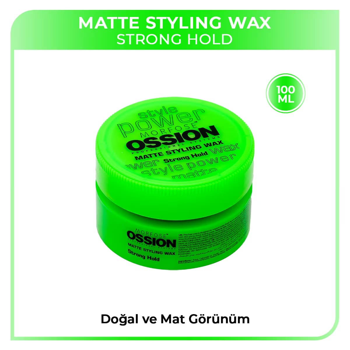 Morfose Ossion Mat Styling Wax 100 ml