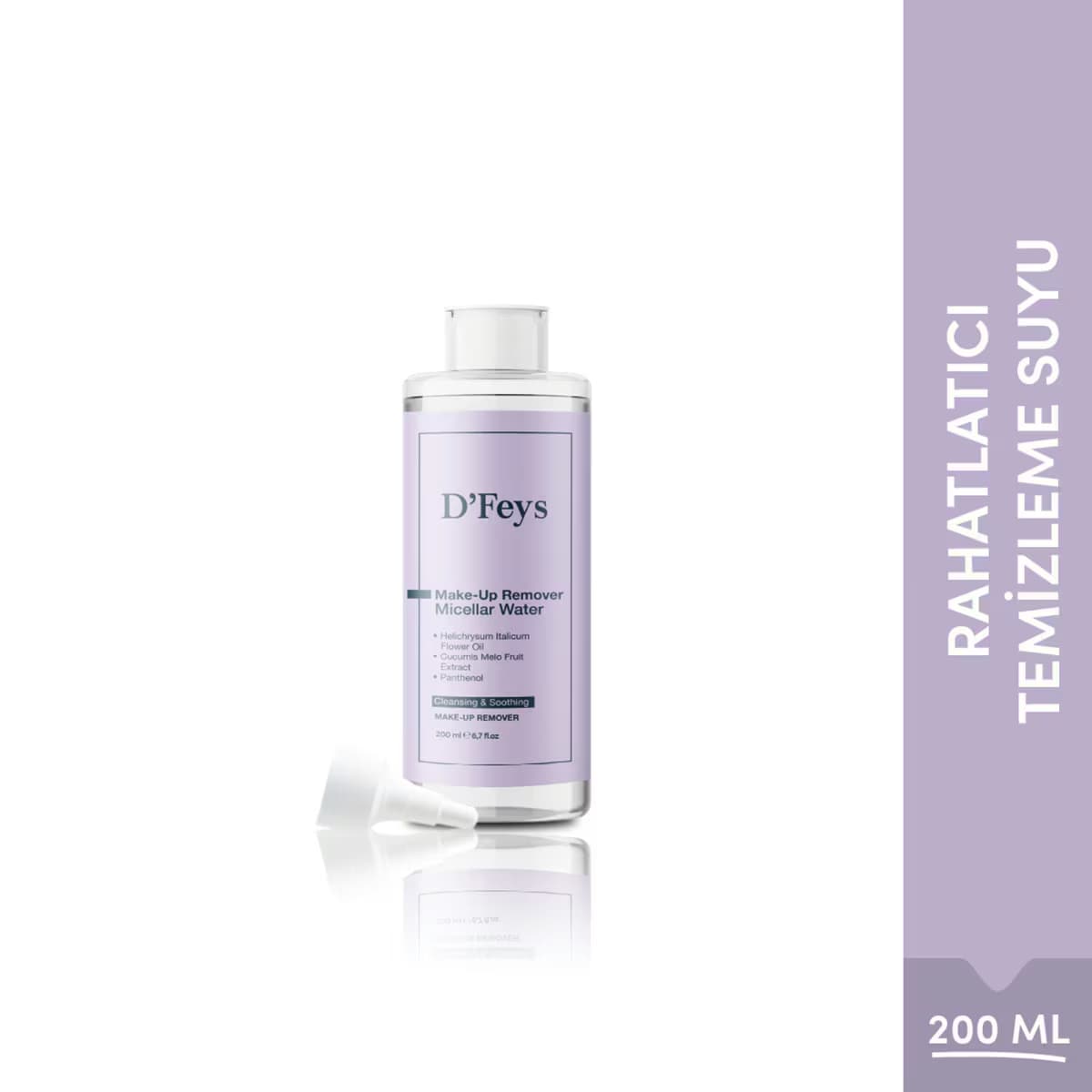 D'Feys Temizleyici ve Rahatlatıcı Micellar Makyaj Temizleme Suyu 200 ml