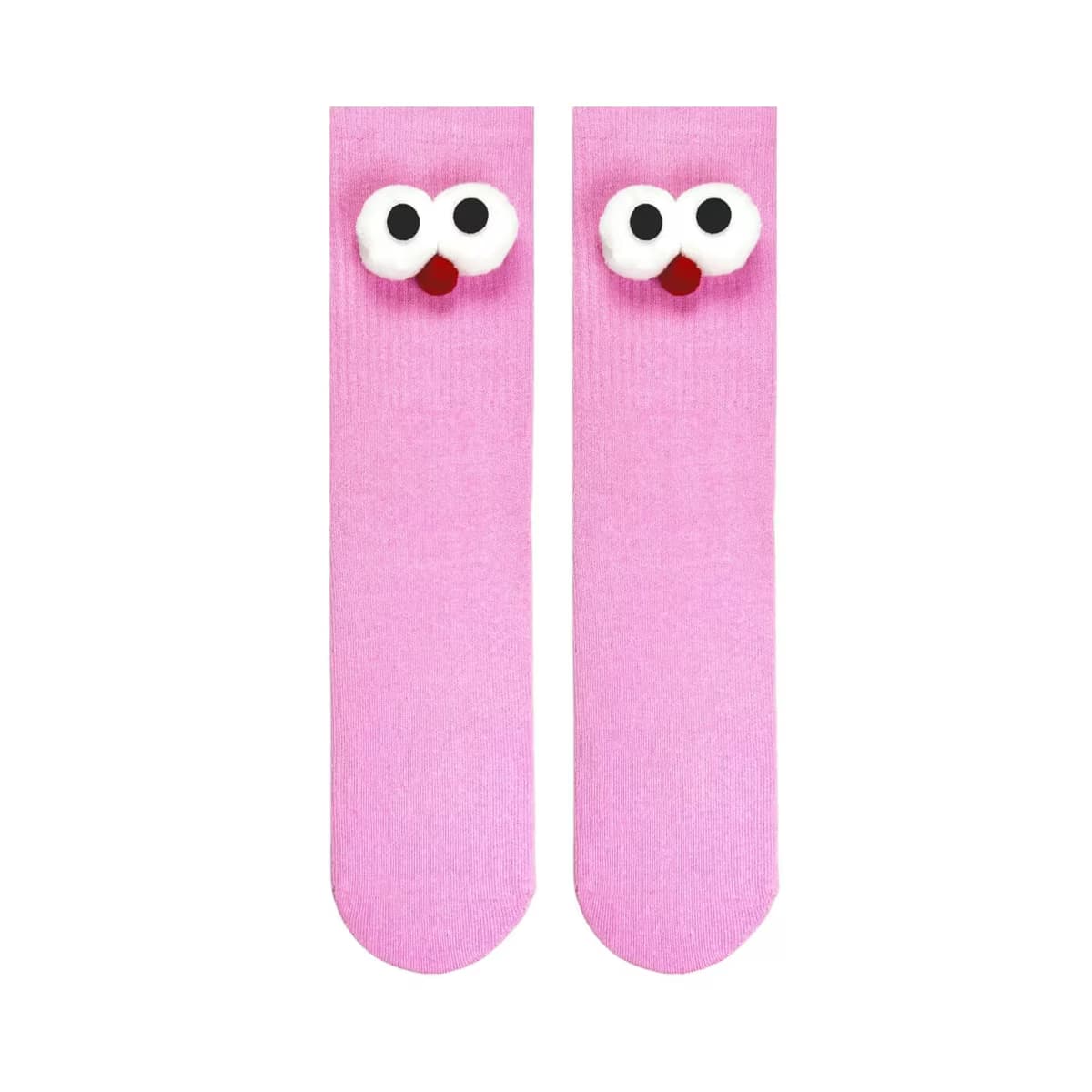 Carnaval Socks Pörtlek Göz Desenli Pembe Spor Çorap, 1 adet