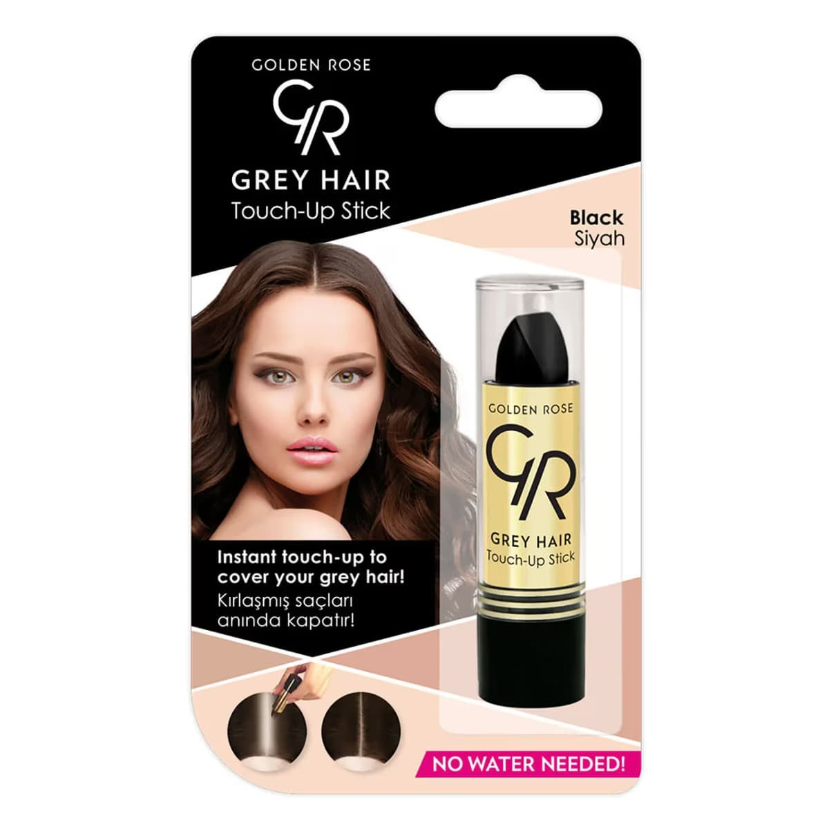 Golden Rose Beyaz Saç Kapatıcı Stick No.01 Black 1 adet