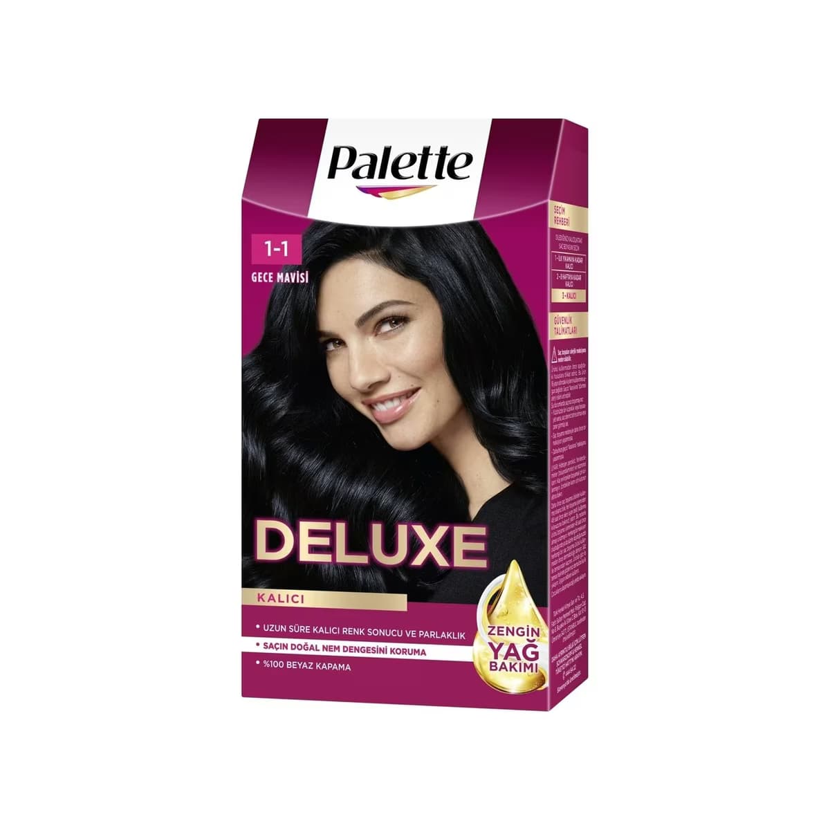 Palette Deluxe Saç Boyası Gece Mavisi No: 1-1 50 ml