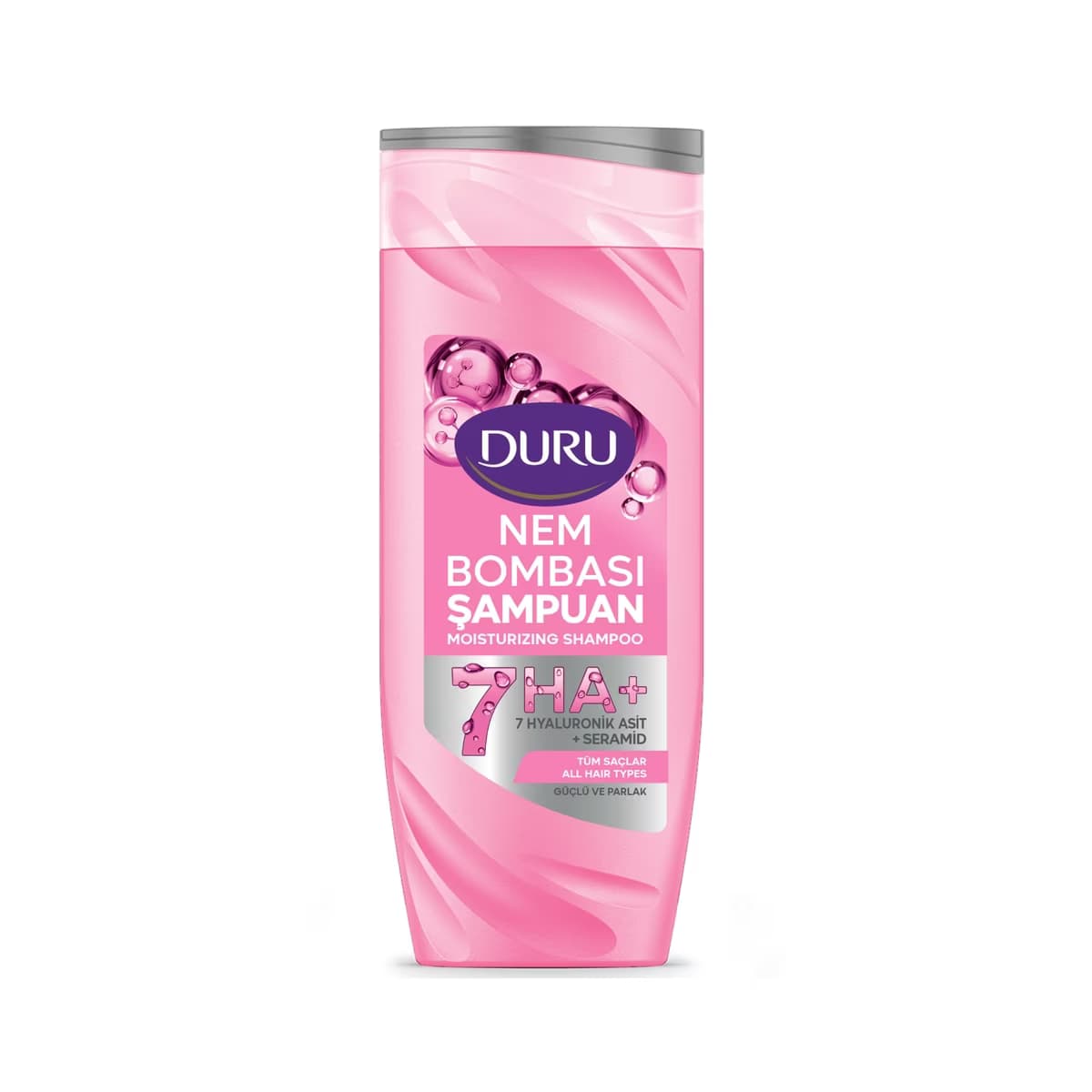 Duru Nem Bombası Güçlü & Parlak Şampuan 600 ml - Gratis