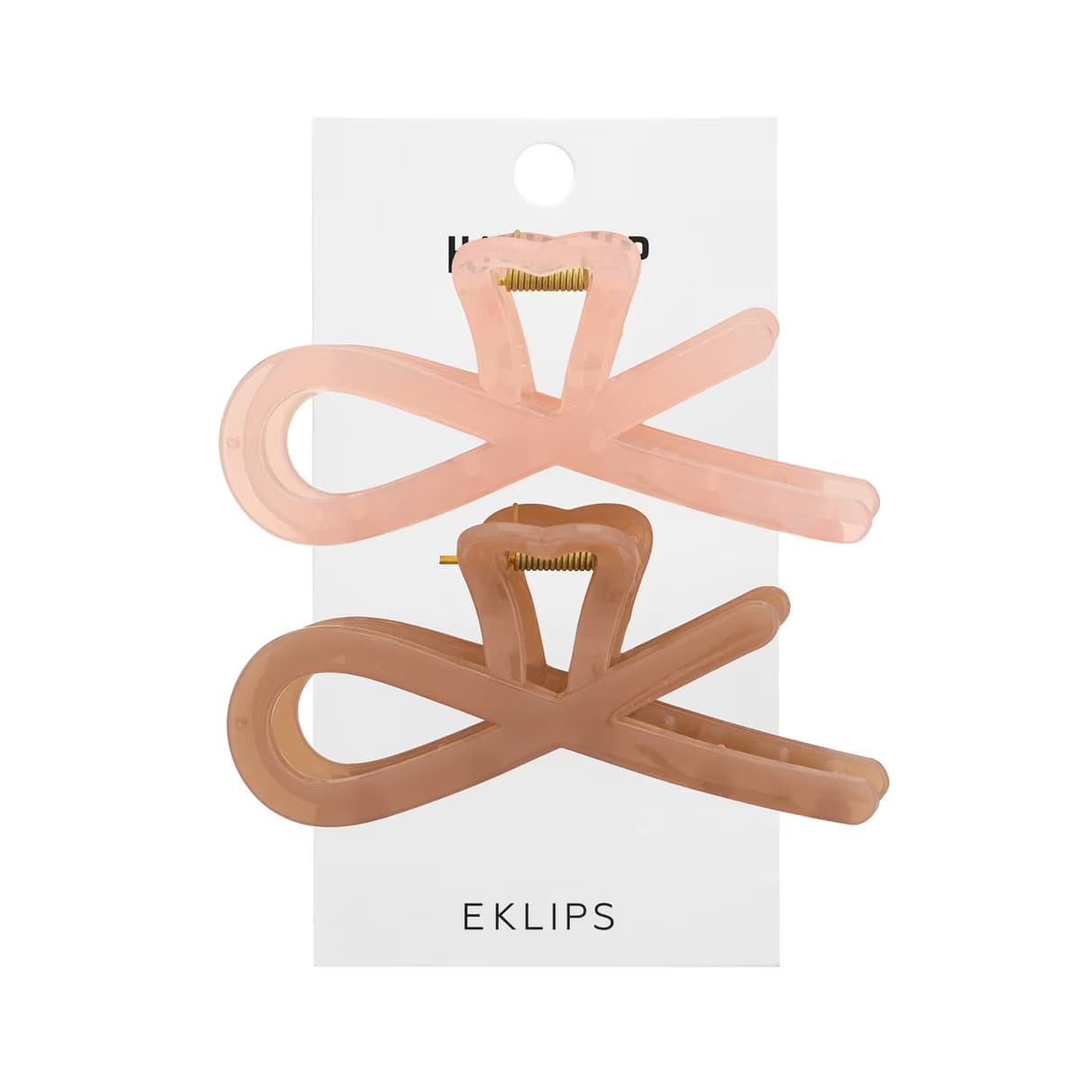Eklips 2'li Buzlu Figürlü Toka Pembe Kahve - Gratis