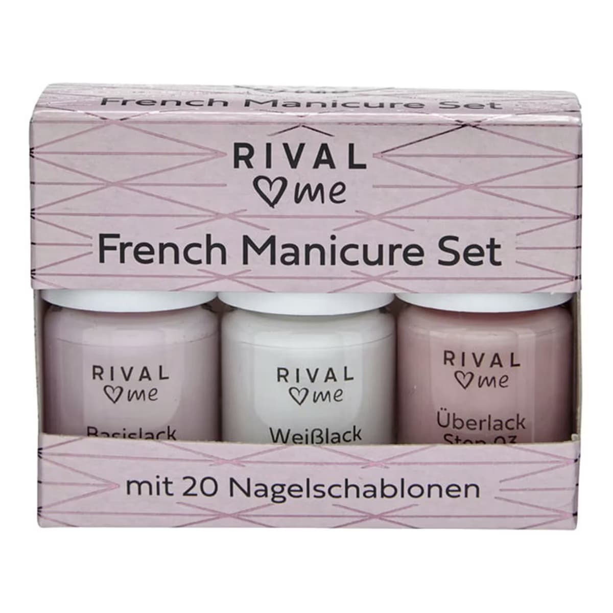 Rival Loves Me French Oje Manikür Seti + 20 Şablon 12 ml