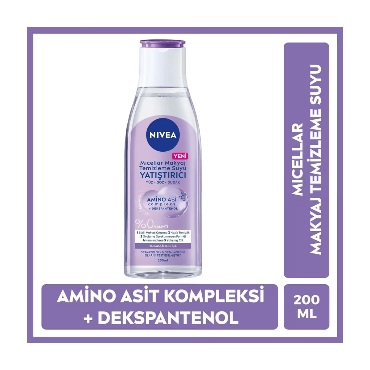 Nivea Face Care Yatıştırıcı Micellar Makyaj Temizleme Suyu Hassas Ciltler 200 ml - Gratis