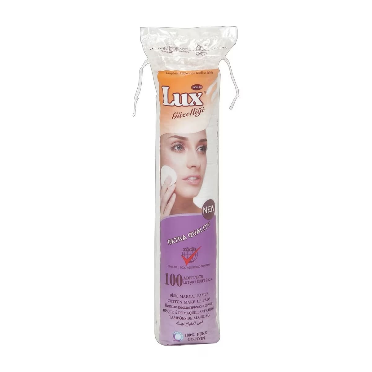Lux Pamuk Makyaj Pedi Disk Waterjet 100'lü