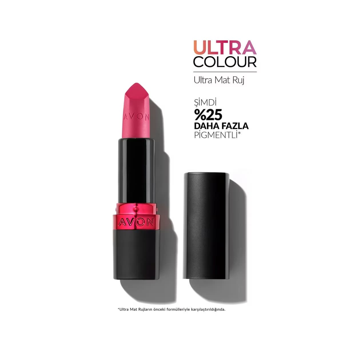 Avon Ultra Mat Ruj 24 Power Pink - Gratis