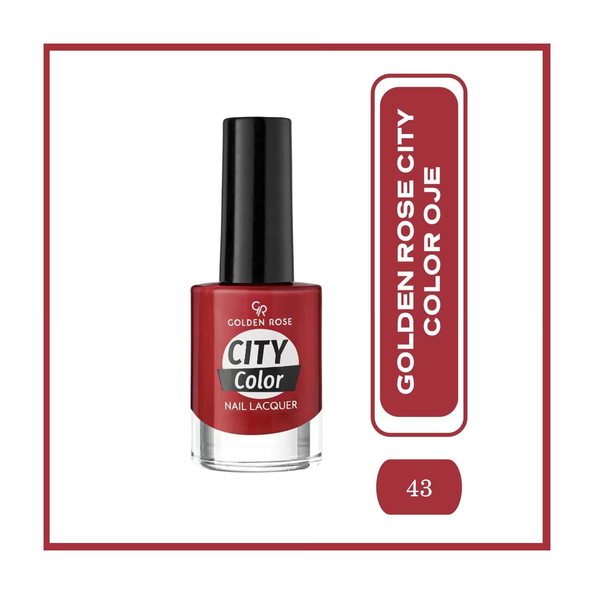 Golden Rose City Color Nail Lacquer Oje 43 - Gratis