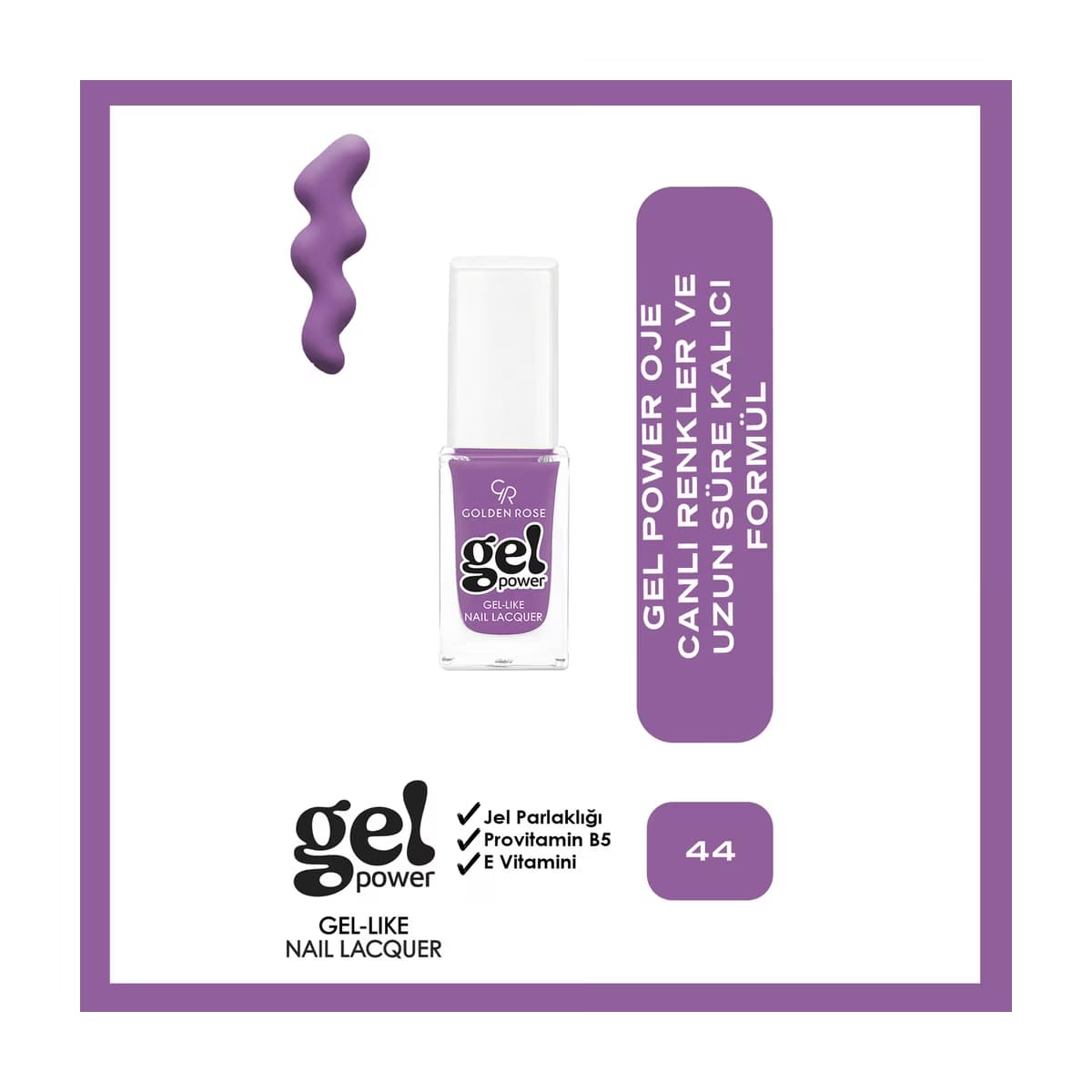 Golden Rose Power Gel Like Nail Oje No: 44 - Gratis