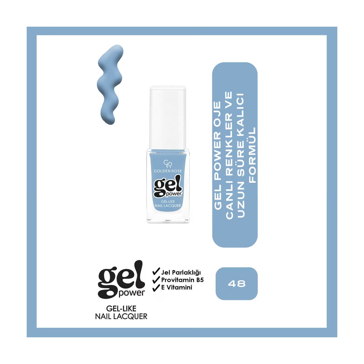 Golden Rose Power Gel Like Nail Oje No: 48 - Gratis