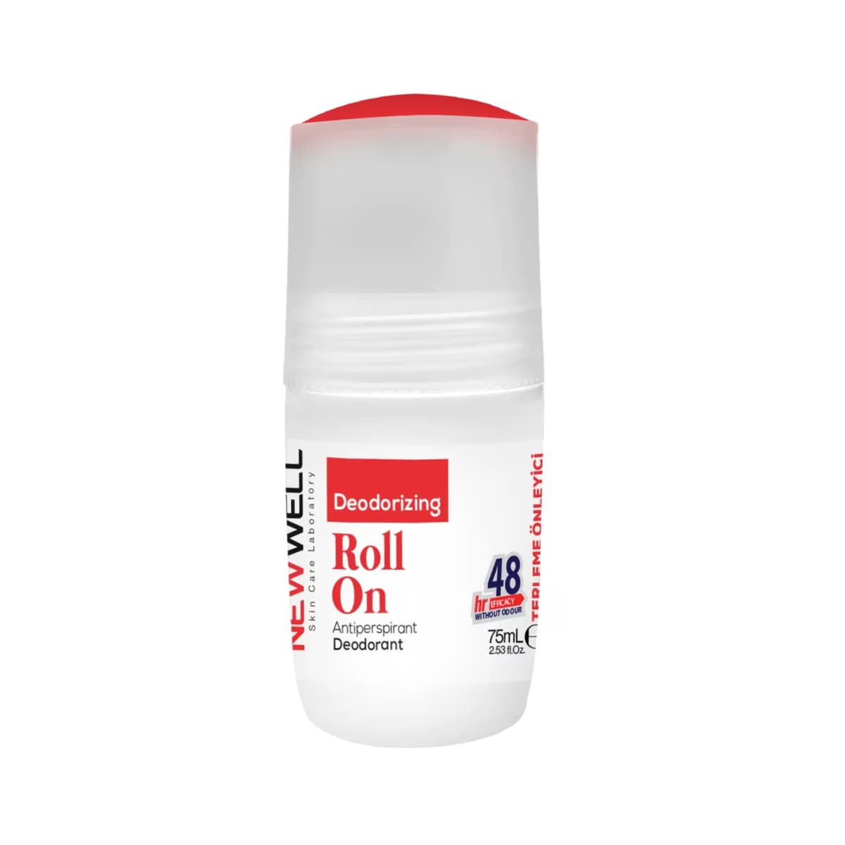 New Well Antiperspirant Whitening Unisex Roll On 75 ml Red - Gratis