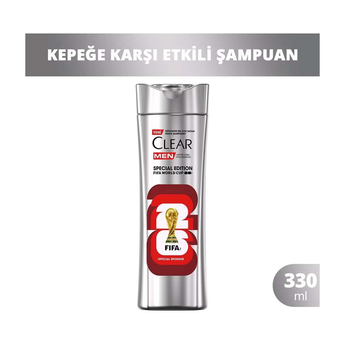 Clear Men Special Edition FIFA World Cup Kepeğe Karşı Etkili Şampuan 330 ml - Gratis