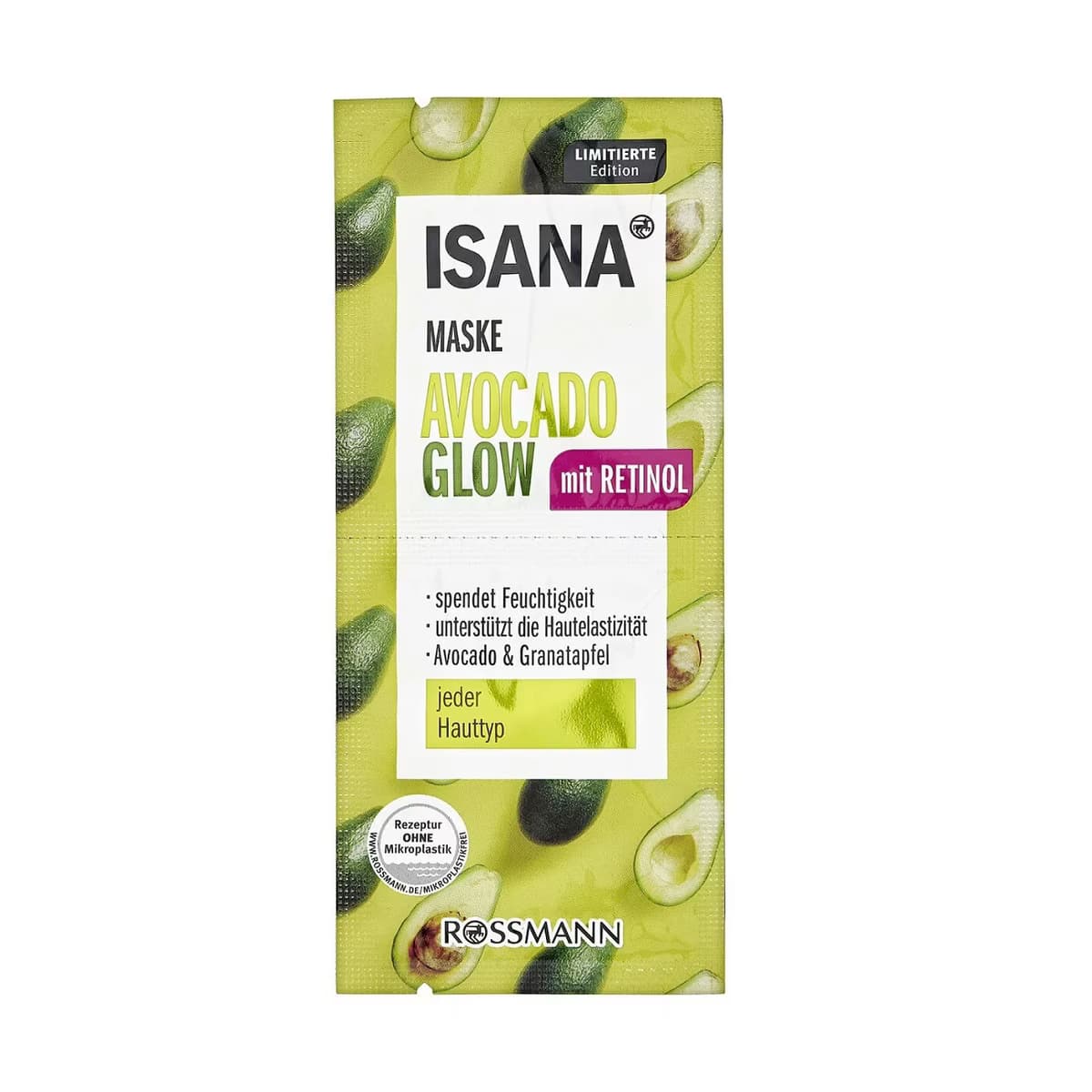 Isana Glow Maske Avokado 2 x 8 ml