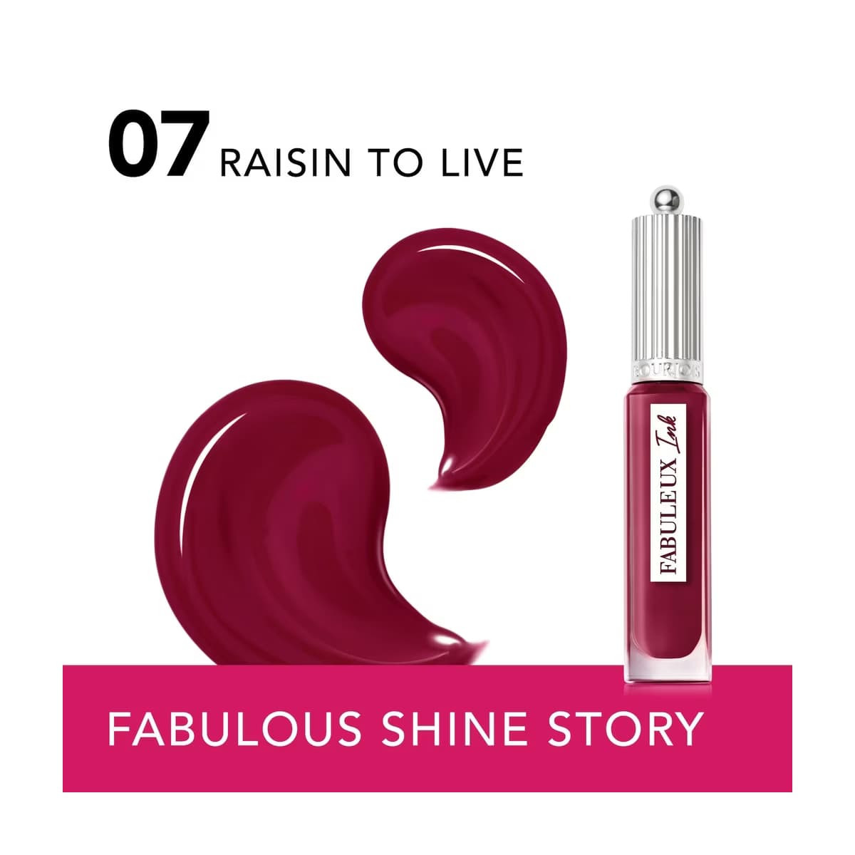 Bourjois Fabulous Shine Story Likit Ruj 07 Raisin To Live