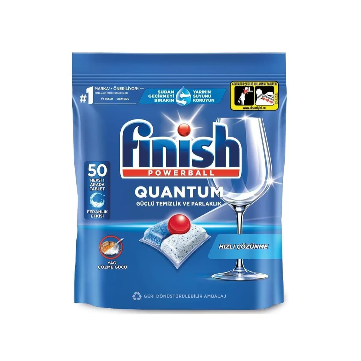 Finish Quantum Bulaşık Makinesi Deterjanı Tableti 50 Kapsül