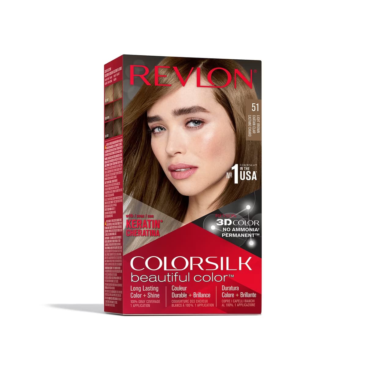 Revlon ColorSilk Beautiful Color Saç Boyası 51 Açık Kahve