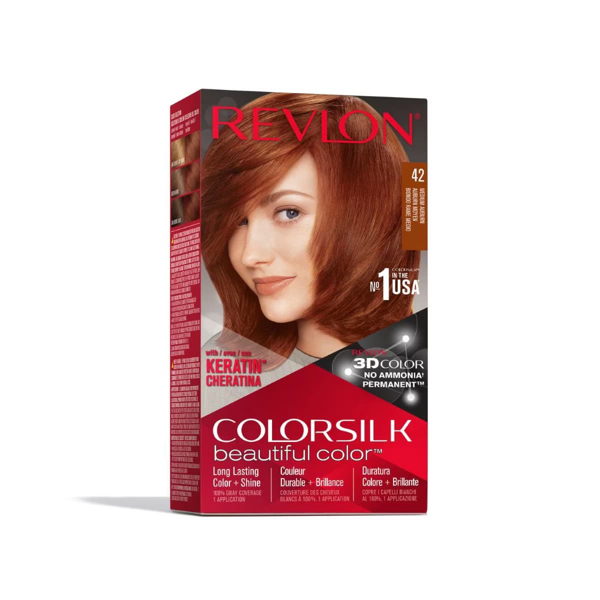 Revlon ColorSilk Beautiful Color Saç Boyası 42 Orta Kızıl
