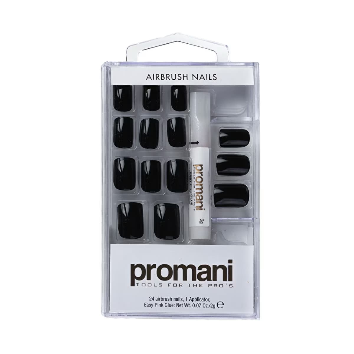 Promani Takma Tırnak Kiti Siyah 24'lü - Gratis