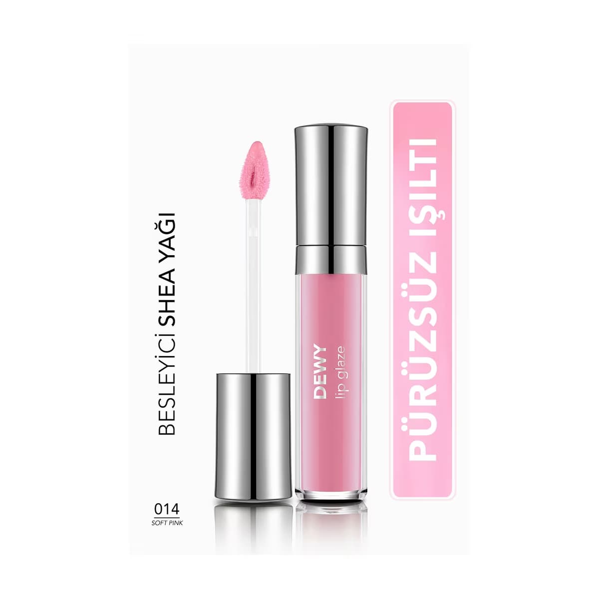Flormar Dewy Lip Glaze Dudak Parlatıcısı 014 Soft Pink