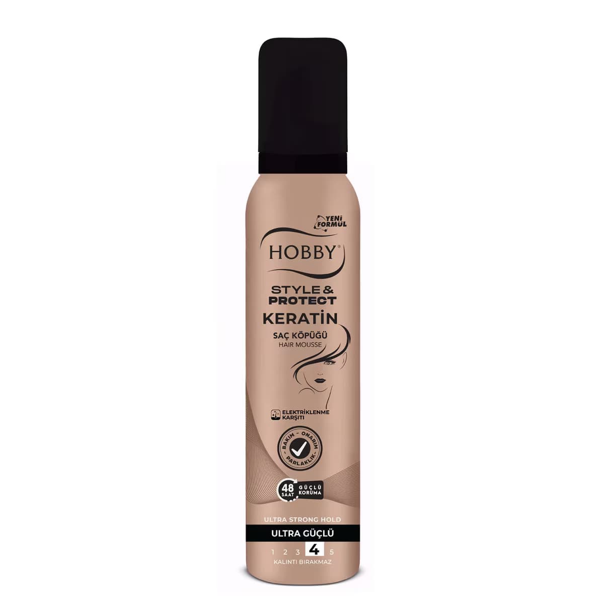 Hobby Saç Köpüğü Keratin 150 ml
