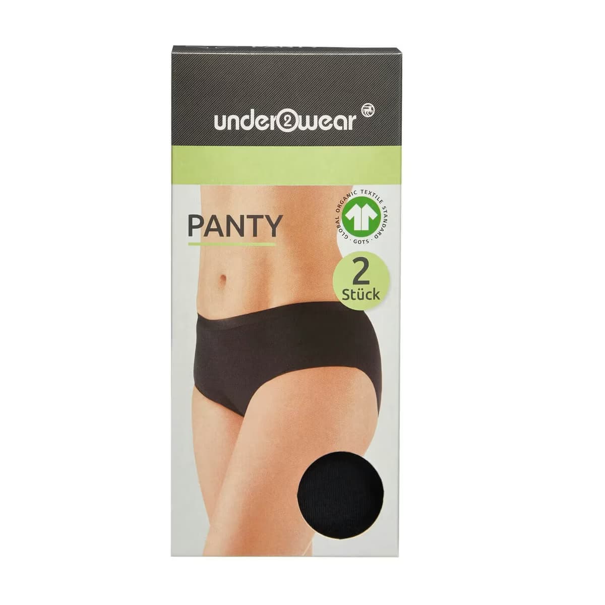 Underwear Kadın Panty Slip Külot 2'li Siyah L Beden