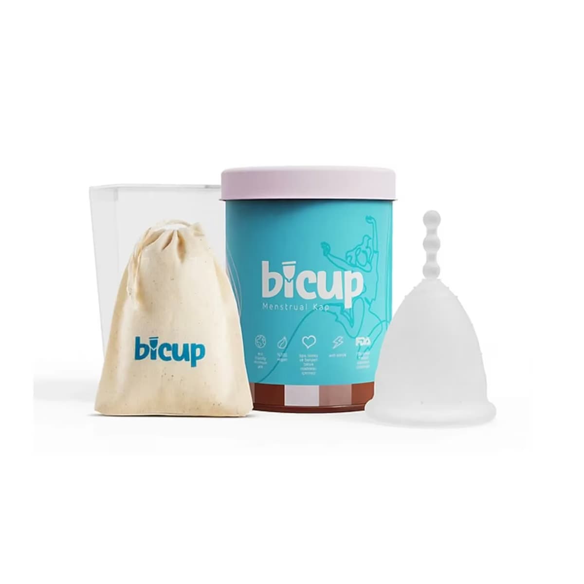 Bicup Medium Regl Kabı ve Mikrodalga Sterilizasyon Kabı