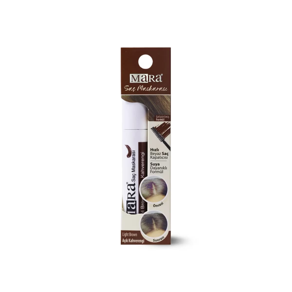 Mara Saç Maskarası Açık Kahve