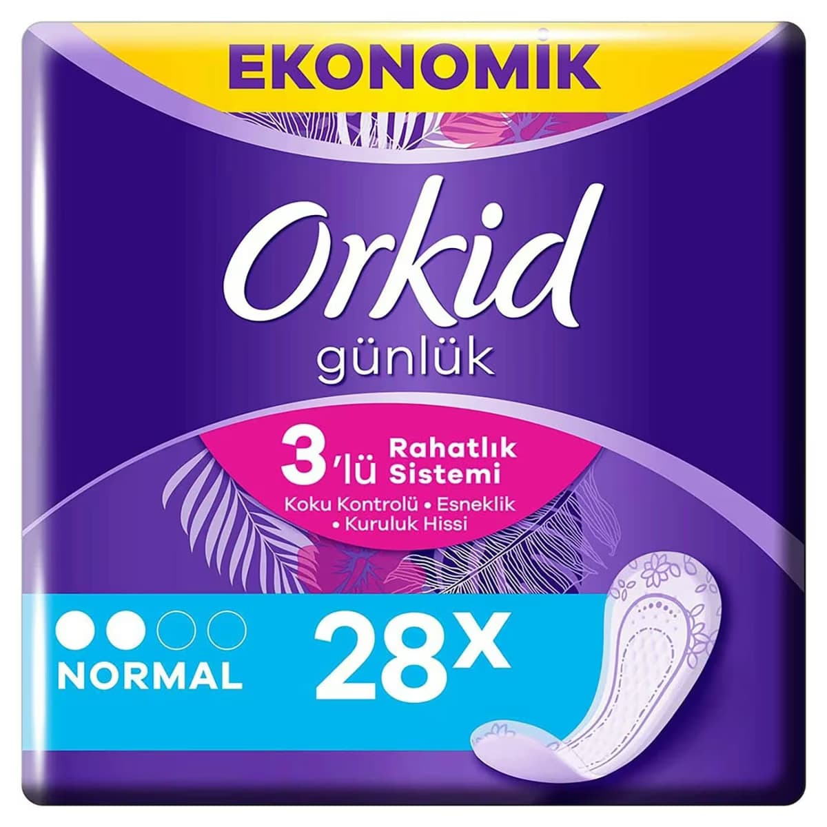 Orkid Günlük Ped Günlük Koruma Ekonomik Paket 28'li