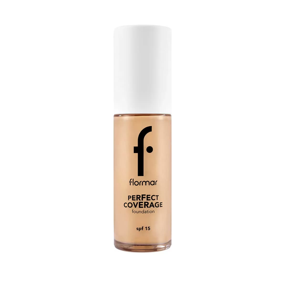 Flormar Perfect Coverage Yüksek Pigmentli & Yarı Parlak Bitişli SPF15 Fondöten 103 Cremy Beige