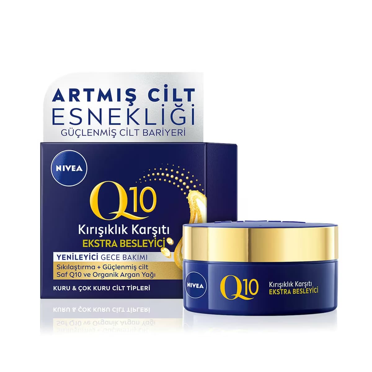 Nivea Q10 Ekstra Besleyici Gece Bakım Kremi Argan Yağı 50 ml