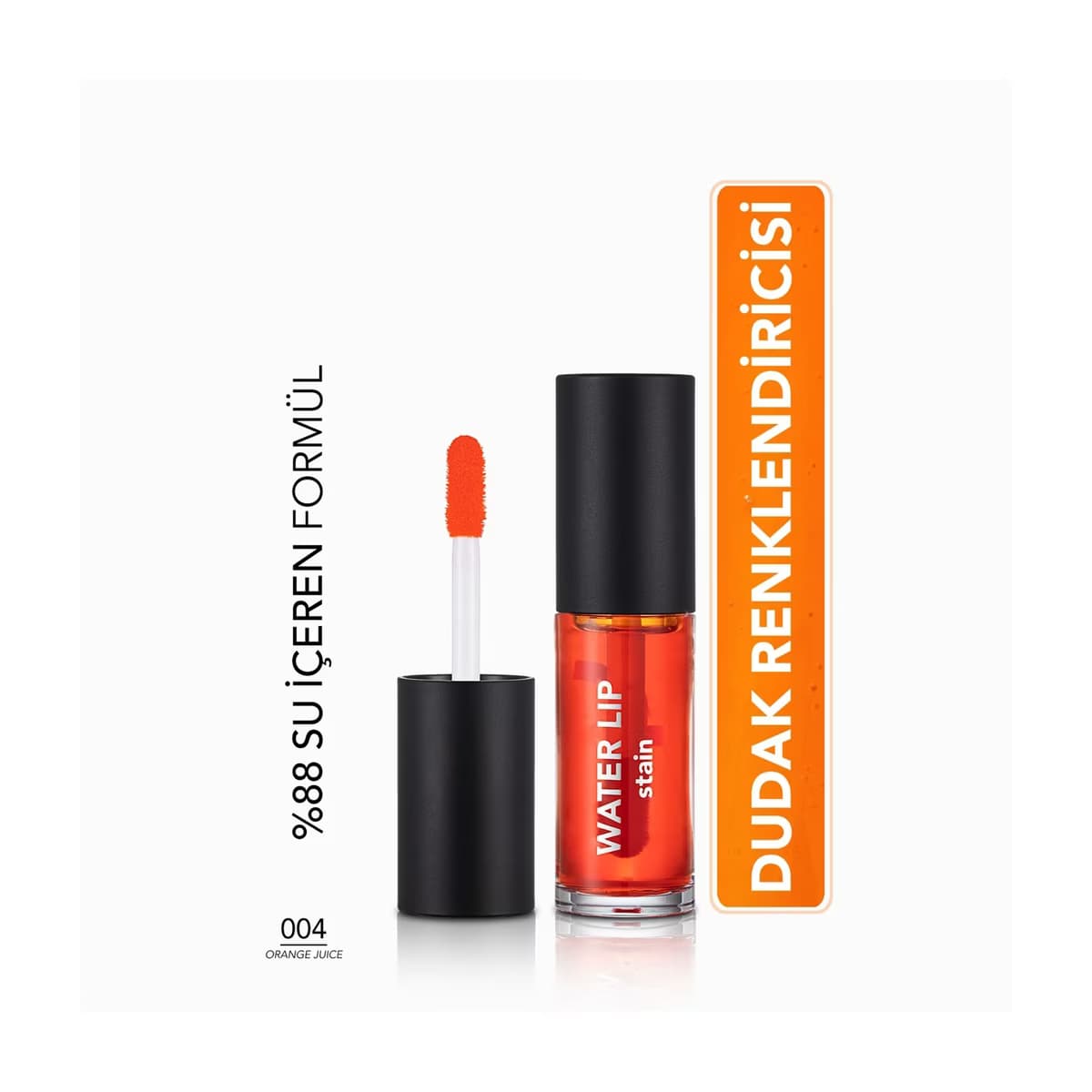 Flormar Water Lip Stain 004 Orange Juice - Gratis