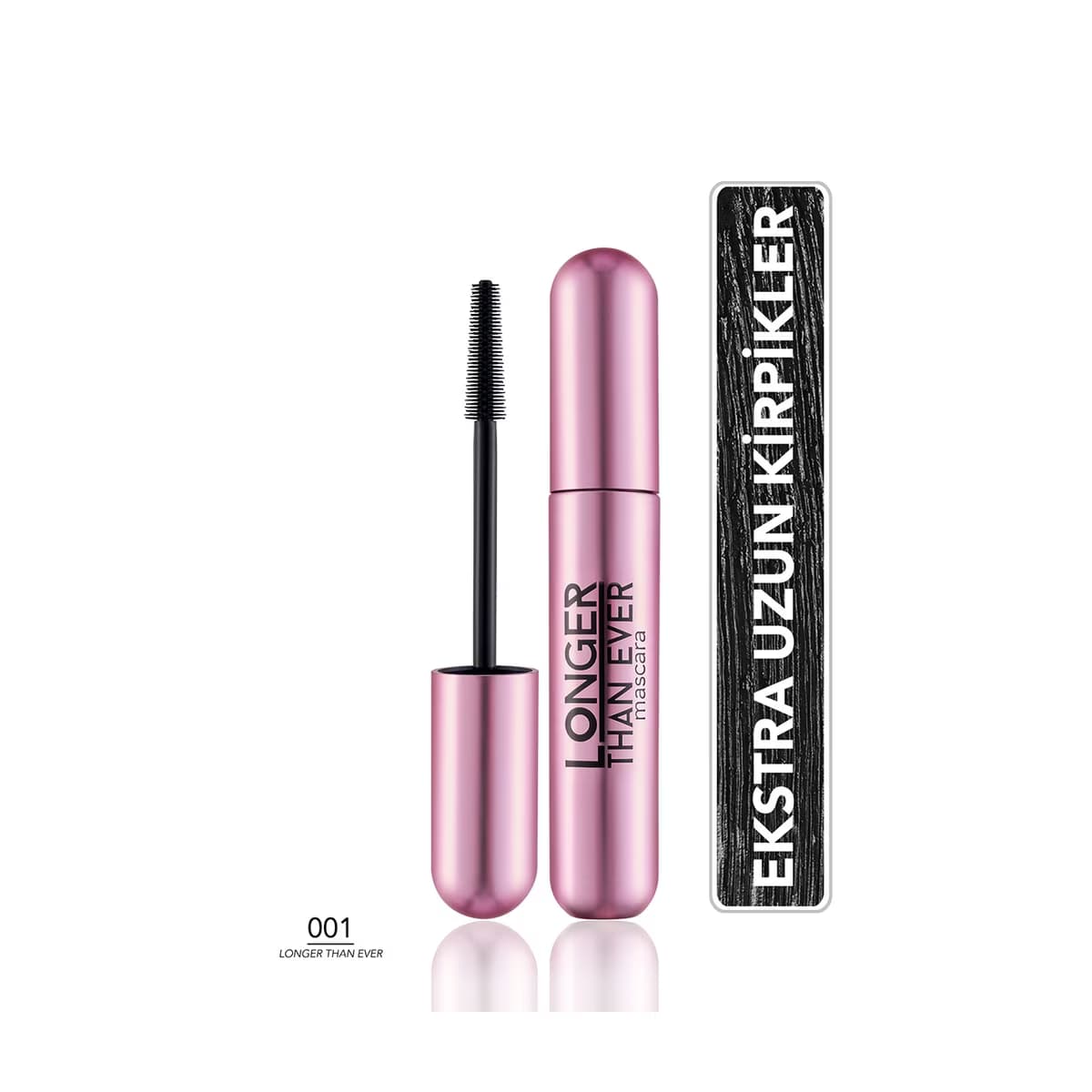 Flormar Longer Than Ever Kirpik Uzatıcı Etkili Besleyici Maskara 001 Black - Gratis