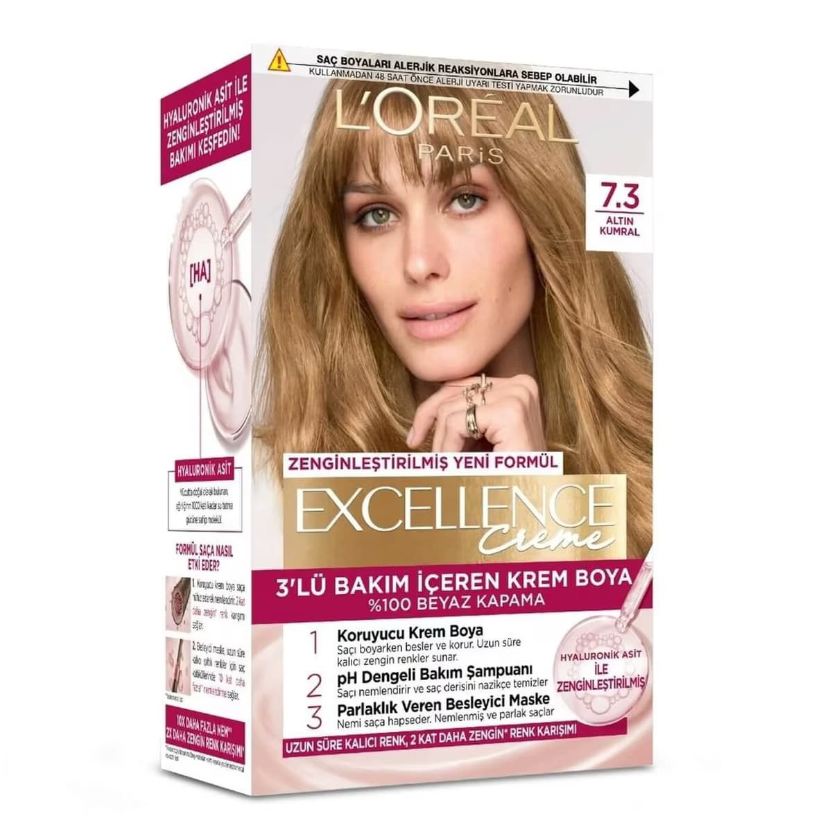 L’Oréal Paris Excellence Creme Saç Boyası Altın Kumral 7.3