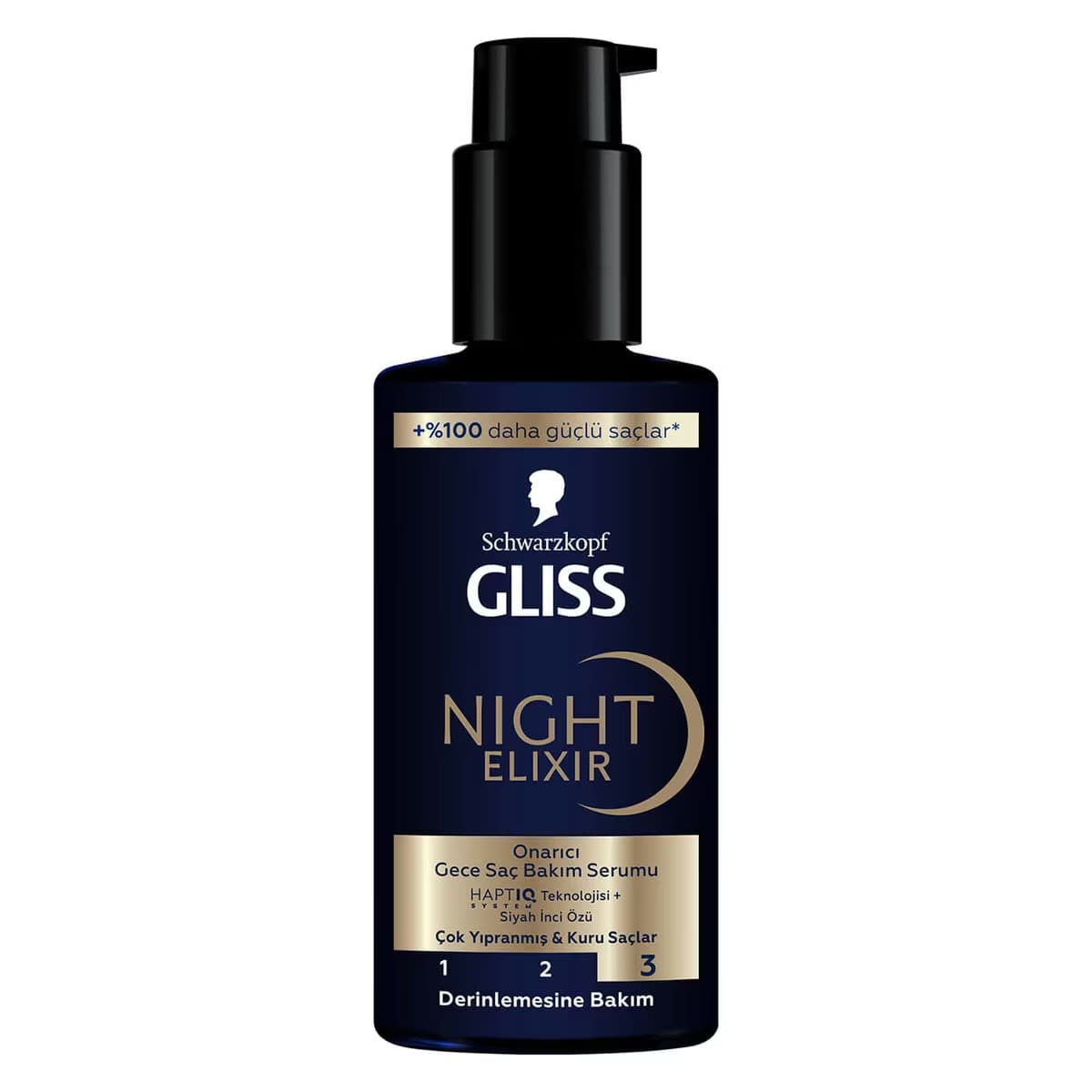 Gliss Night Elixir Onarıcı Gece Saç Bakım Serumu Çok Yıpranmış ve Kuru Saçlar 100 ml