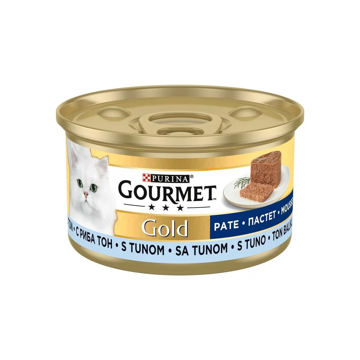 Purina Kedi Maması Kıyılmış Tonlu Konserve Gourmet Gold 85 gr