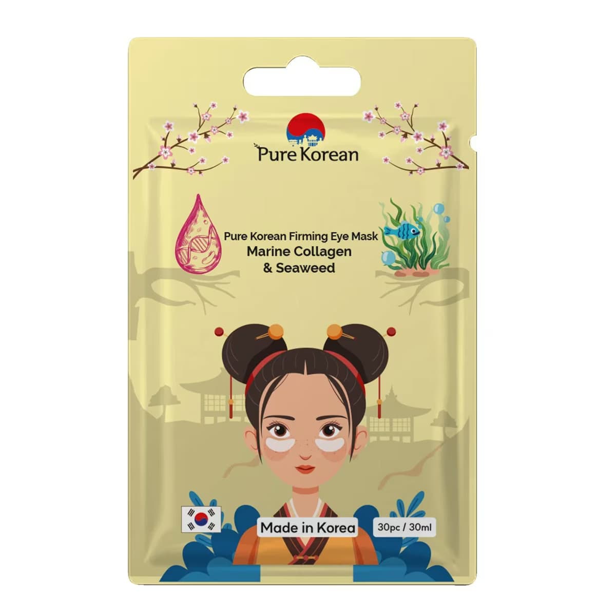 Pure Korean Maske Firming Eye Collagen & Seaweed 30'lu