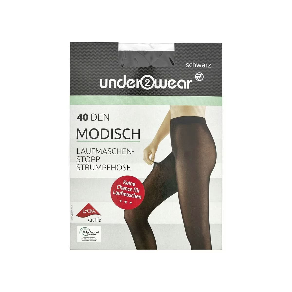 Underwear Külotlu Çorap Siyah Kaçmayan Stop 40 Den M Beden