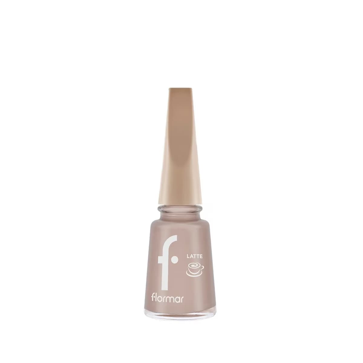 Flormar Yoğun Pigmentli & Kahve Tonlu Parlak Bitişli Oje Latte 003 Latte Haze