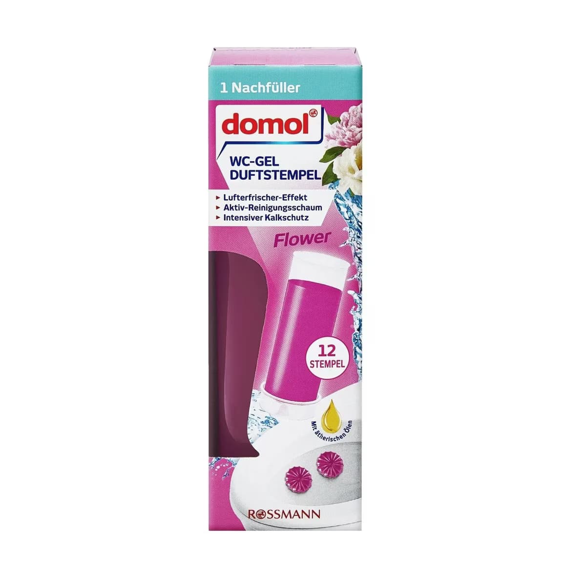 Domol Tuvalet Jeli Tüp Damga Jel Yedek Çiçek Ferahlığı 75 ml