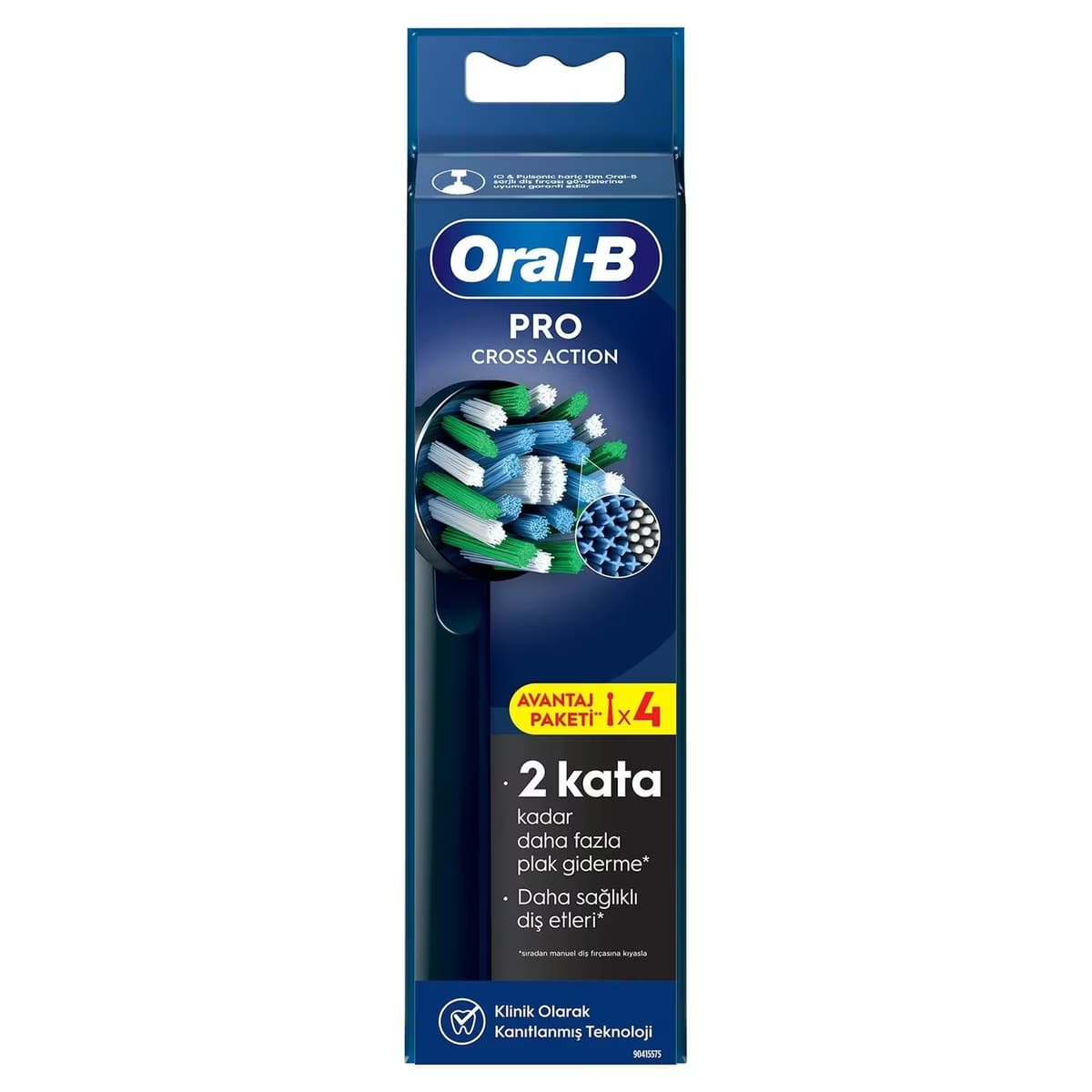 Oral-B Şarjlı Diş Fırçası Yedek Başlığı Cross Action X-Filament 4 Adet