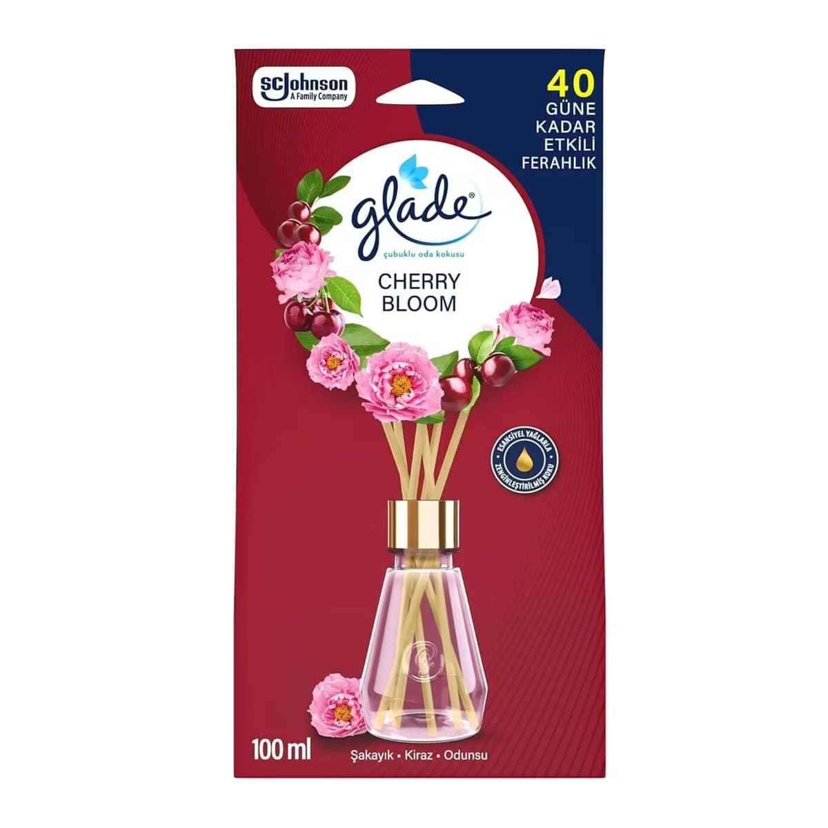 Glade Çubuklu Oda Kokusu Cherry Bloom, 100 ml